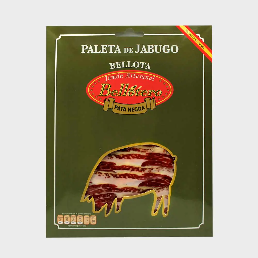 Estuche de Paleta de Jabugo Marca Bellotero - Comprar Jamón Ibérico de Bellota - Queso Jamón