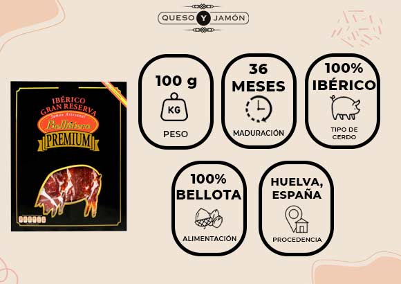5 piezas de Jamón ibérico de bellota marca Bellotero - Image 4