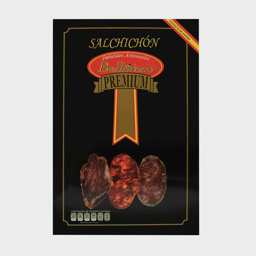 Estuche de Salchichón Ibérico Marca Bellotero Premium - Comprar Embutidos españoles - Queso Jamón