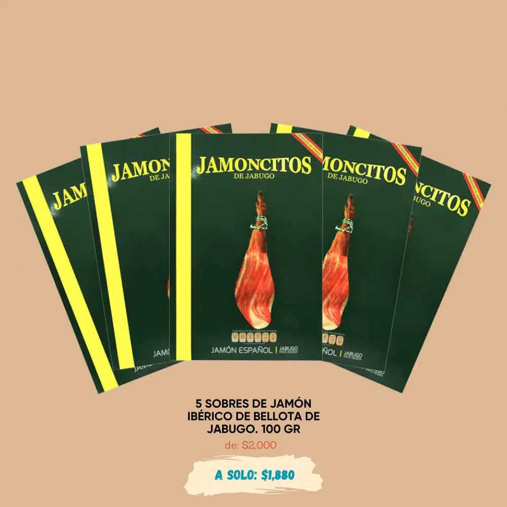 Jamón Jabugo 5 piezas - Comprar Jamón Ibérico de Bellota - Queso Jamón